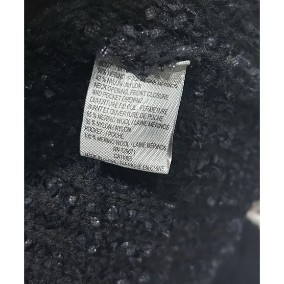 360SWEATER‎ Black Textured Knit Sweater Boucle Quiet Luxury Preppy Size S - Picture 4 of 6